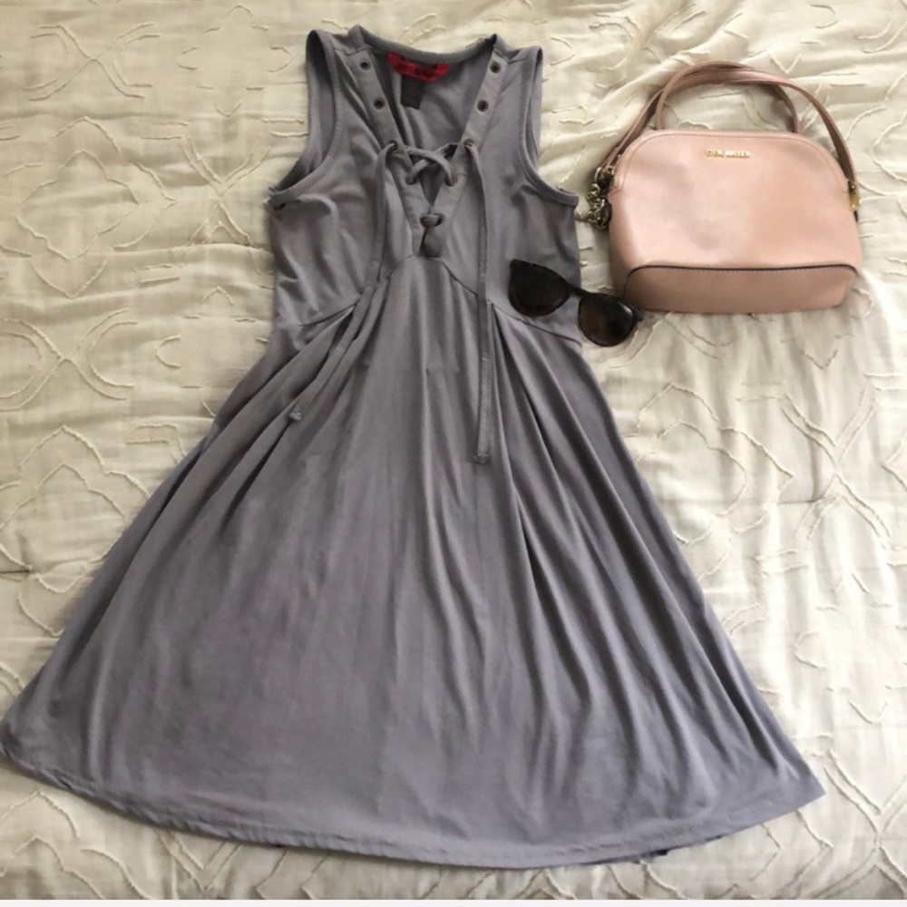 Gray babydoll dress